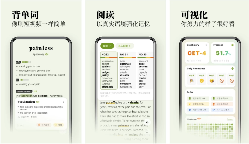 无痛单词 v3.0.0 刷单词记单词，多维数据生成契合你记忆，解锁VIP会员版-77so
