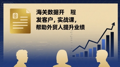 海关数据开发客户实战课，帮助外贸人提升业绩-77so
