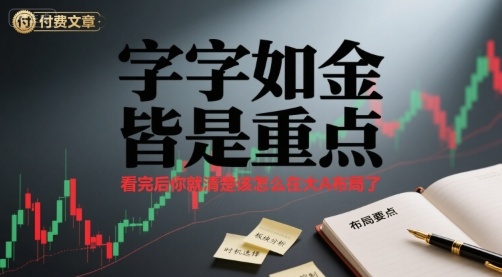 付费文章：字字如金 皆是重点， 看完后 你就清楚该怎么在大A布局了-77so