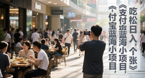 支付宝蓝海小项目，吃饭逛街拍个照，轻松日入1张-77so