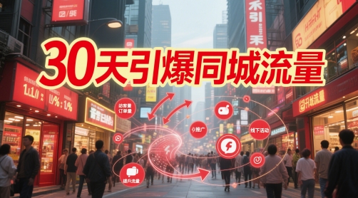 30天引爆同城流量：团购篇 认知篇 流量篇 来客篇 达人篇 老板人设IP篇 投流篇-77so
