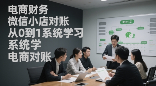 电商财务微信小店对账，从0到1系统学习电商对账-77so