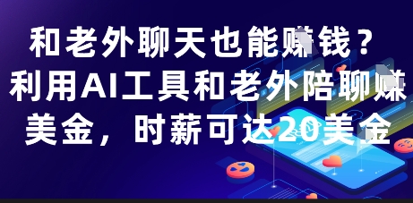 和老外聊天也能挣钱？利用AI工具和老外陪聊挣美金，时薪可达20刀-77so