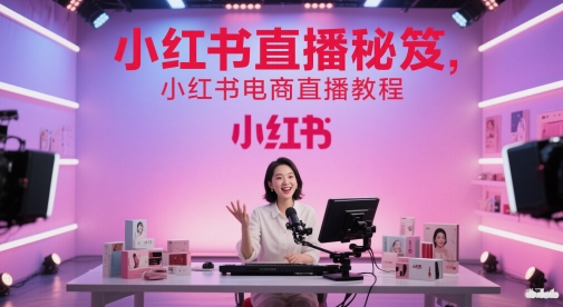 小红书直播秘笈，小红书电商直播教程-77so