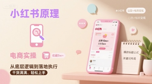 小红书原理以及详细实操流程，小红书电商教程-77so