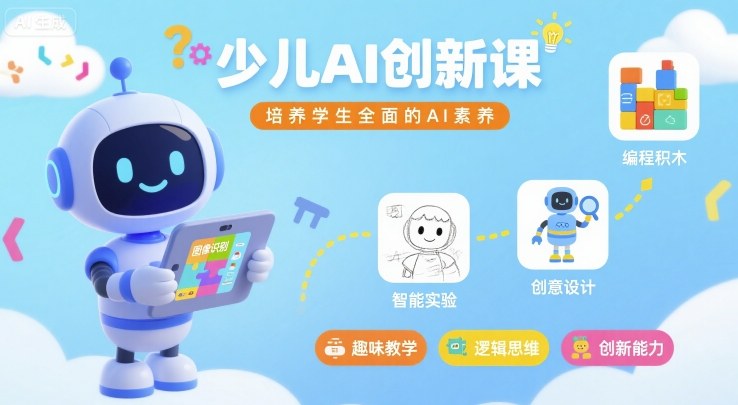 少儿AI创新课，培养学生全面的AI素养-77so