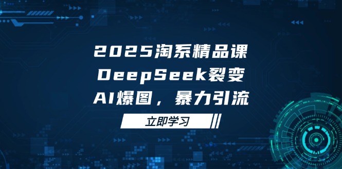 2025 淘系精品课，DeepSeek 裂变，AI 爆图，暴力引流-77so