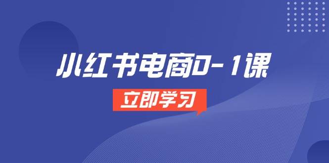 小红书电商0-1课，开店选品全流程，多平台素材处理与爆款笔记制作-77so