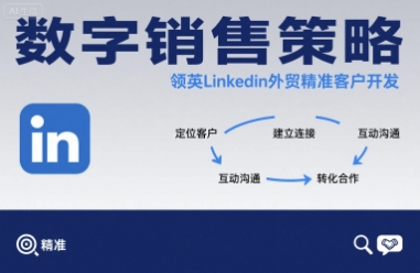 数字销售策略领英LinkedIn外贸精准客户开发-77so