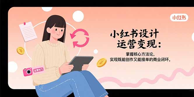 小红书设计运营变现：掌握核心方法论，实现既能创作又能接单的商业闭环-77so